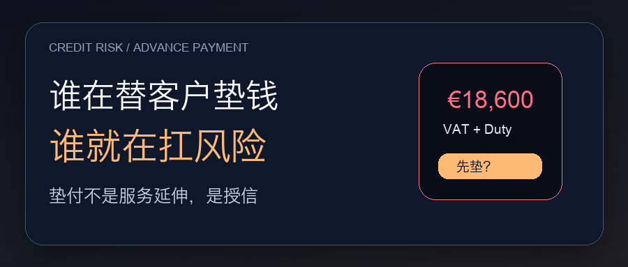 谁在替客户垫钱,谁就在替客户扛风险