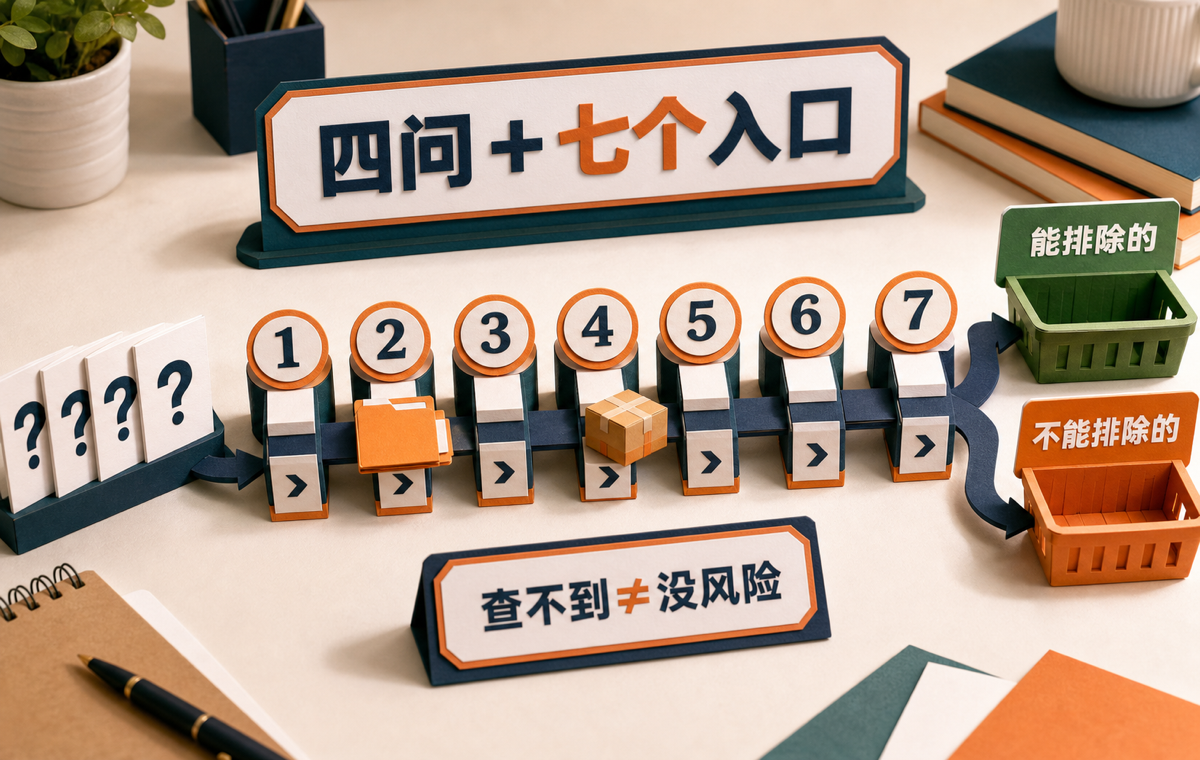四问与七个核查入口