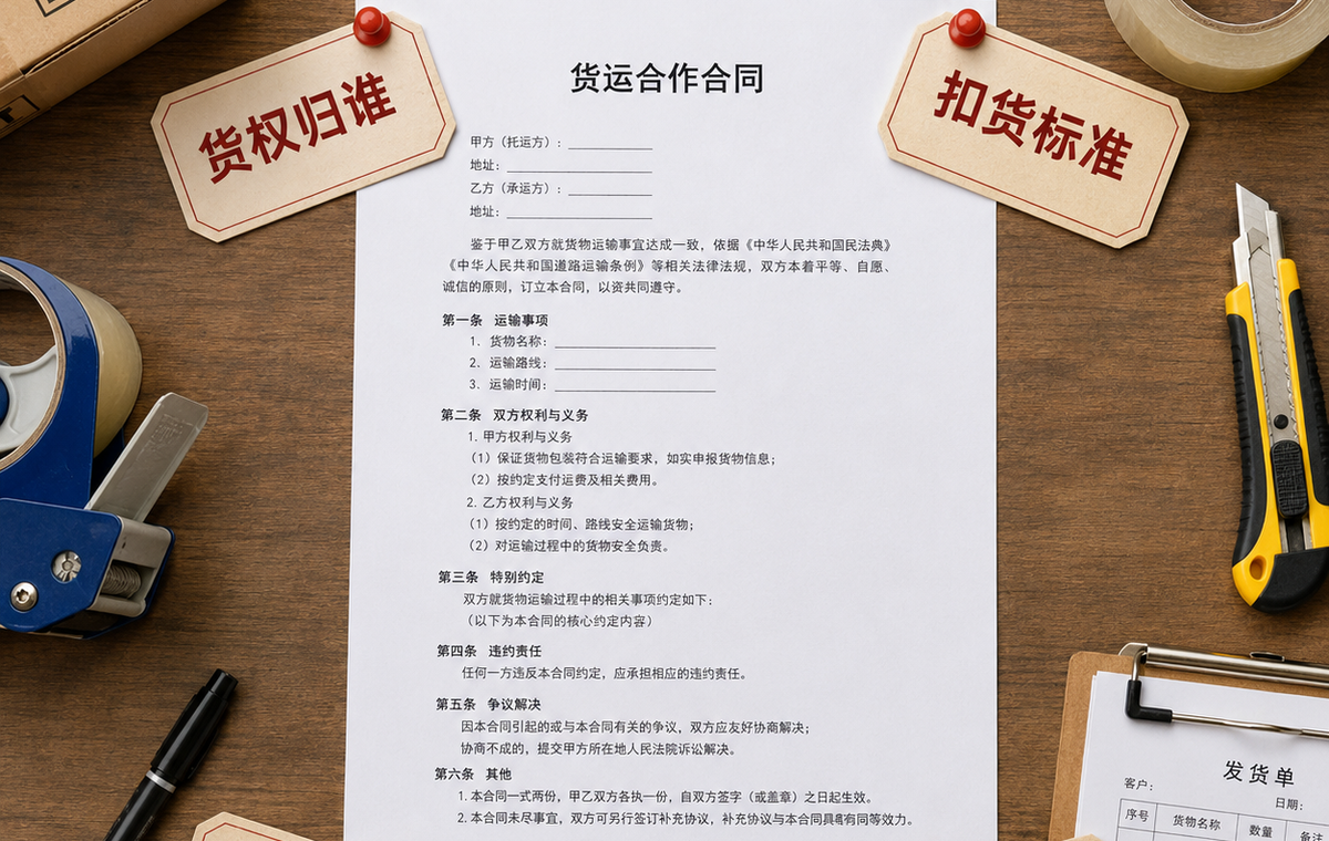 把赎货费写进下一票的合同