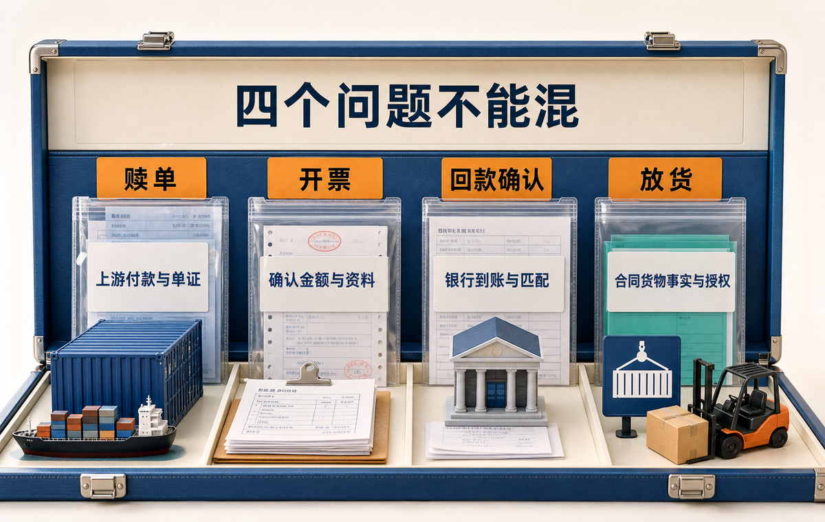 四个按钮分别对应四类经营问题和证据包