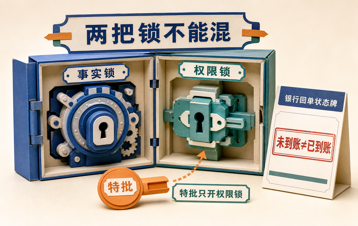 事实锁与权限锁的双锁结构