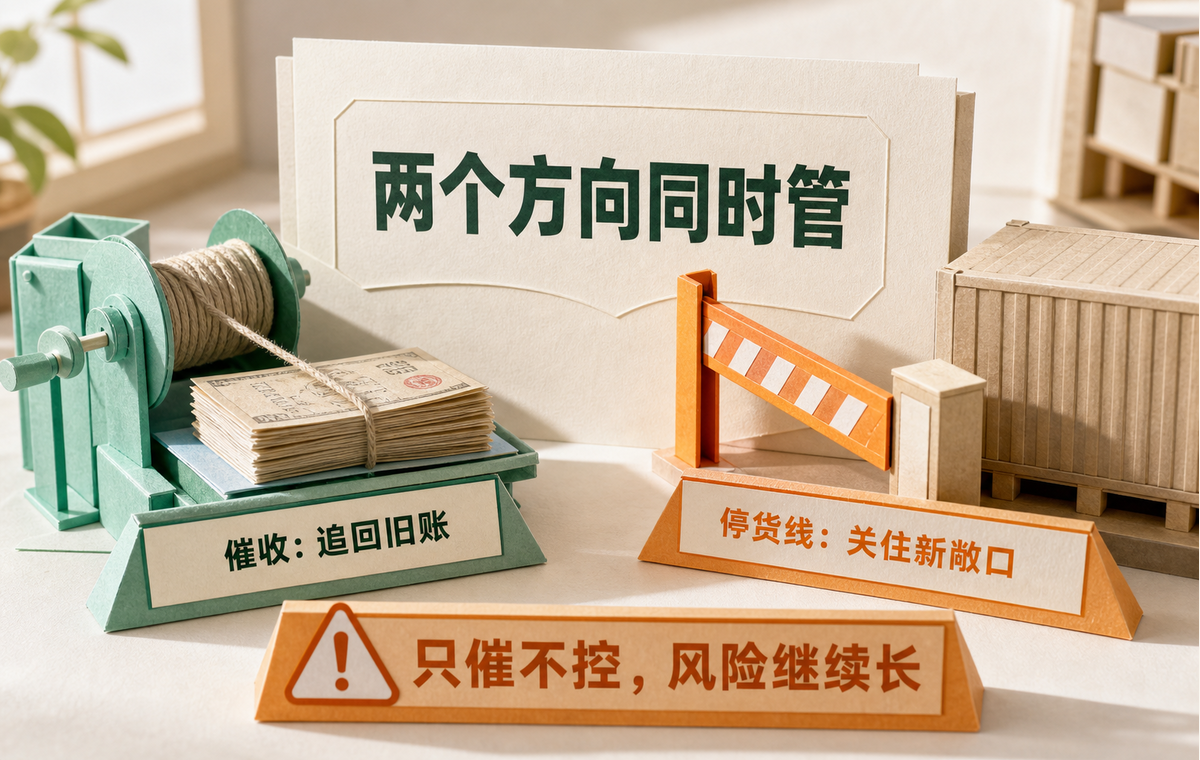 催收追回旧账,停货线关住新敞口