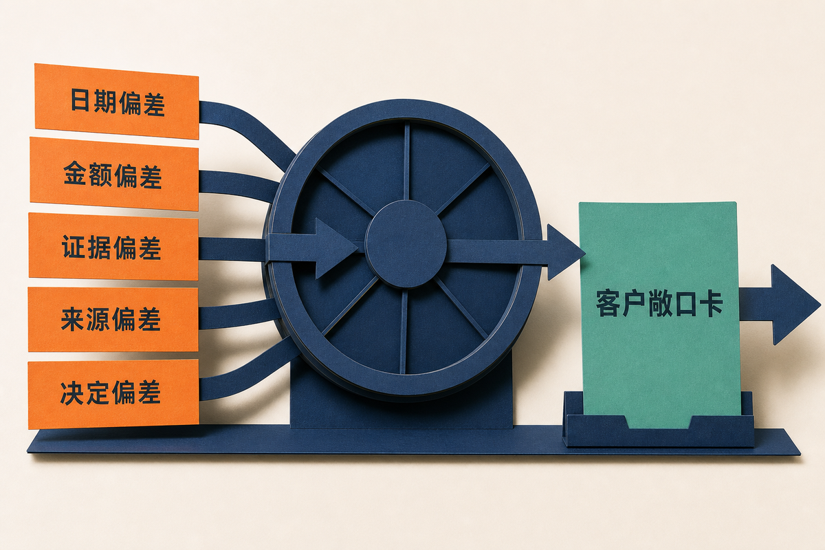 五类偏差进入复盘，并交给下一篇客户信用敞口卡