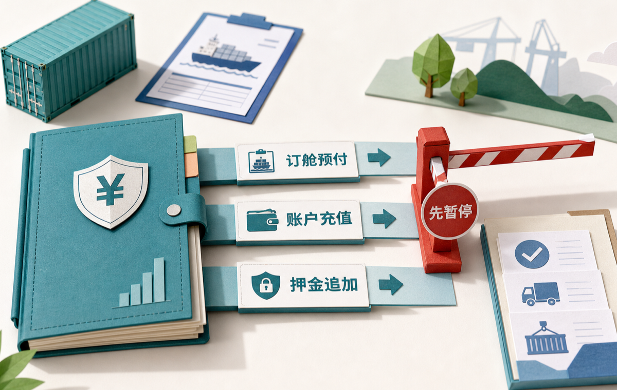 尚未被履约节点覆盖的三类预付款先暂停。