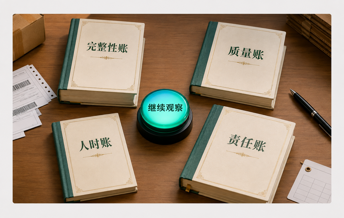 判断AI有没有价值，必须同时查看完整性、质量、人时和责任四本账