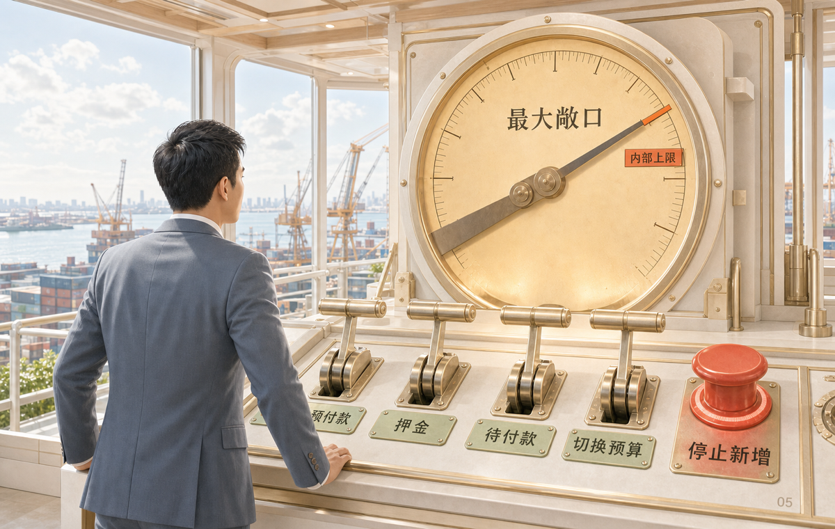 最大可见敞口尺