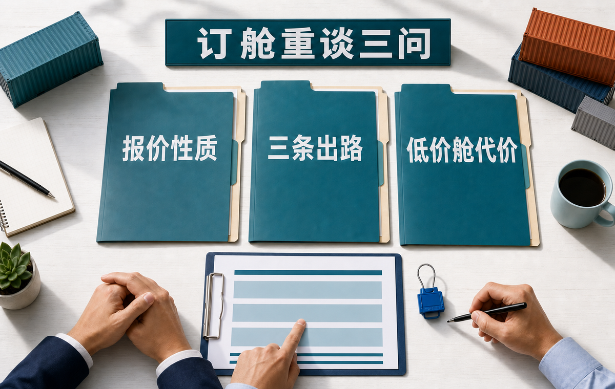 订舱或重谈之前的三问